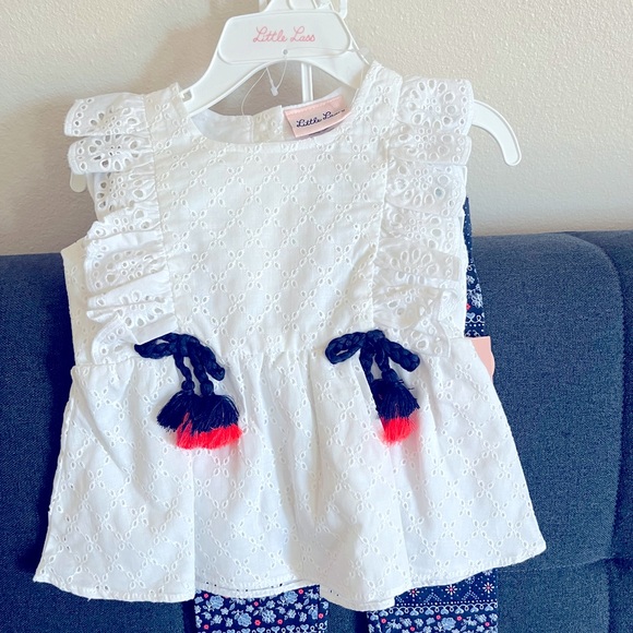 NWT’s two pieces baby girl outfit.